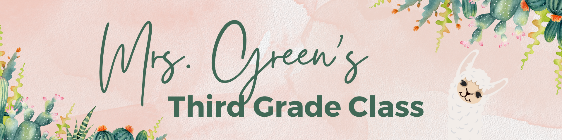 Mrs. Green's Third Grade Classn banner