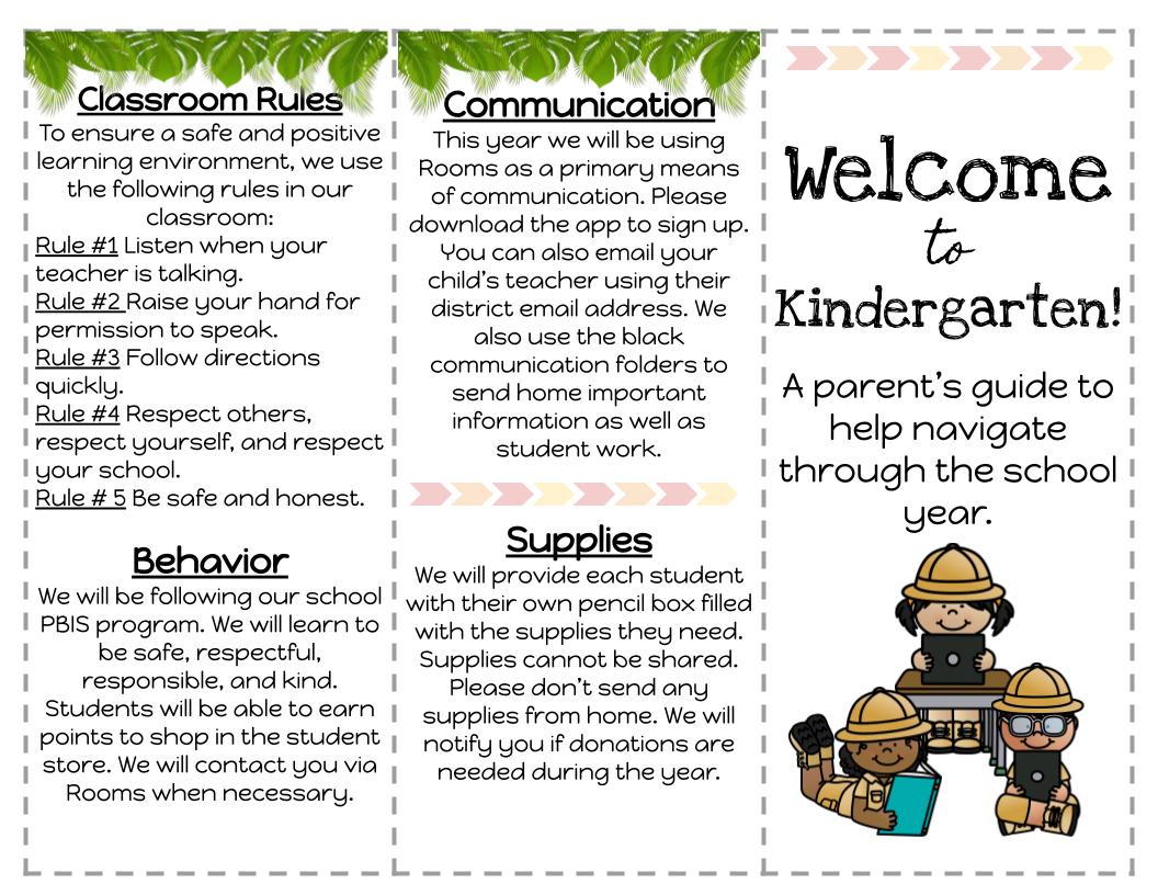 A Parent's Guide to Kindergarten