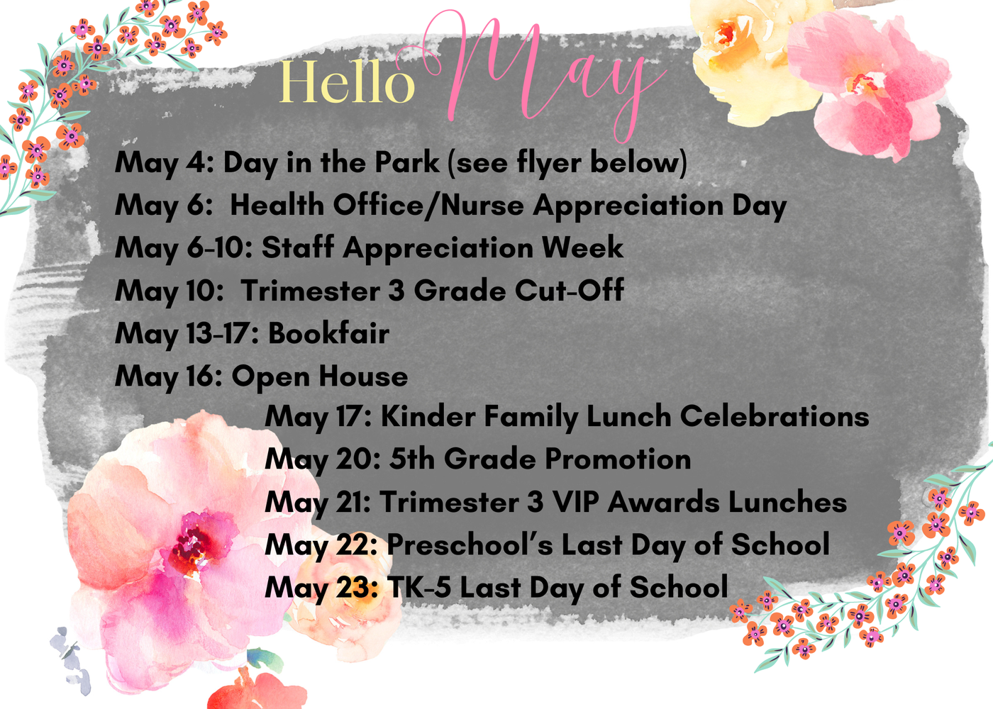 May Dates