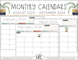 monthly calendar link