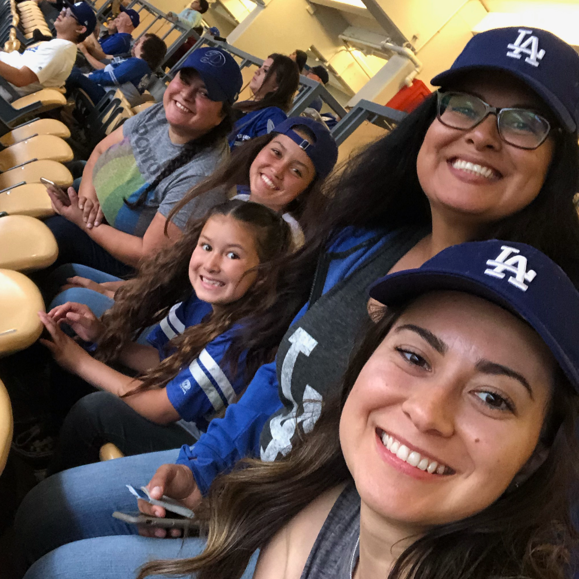 Dodger game with family