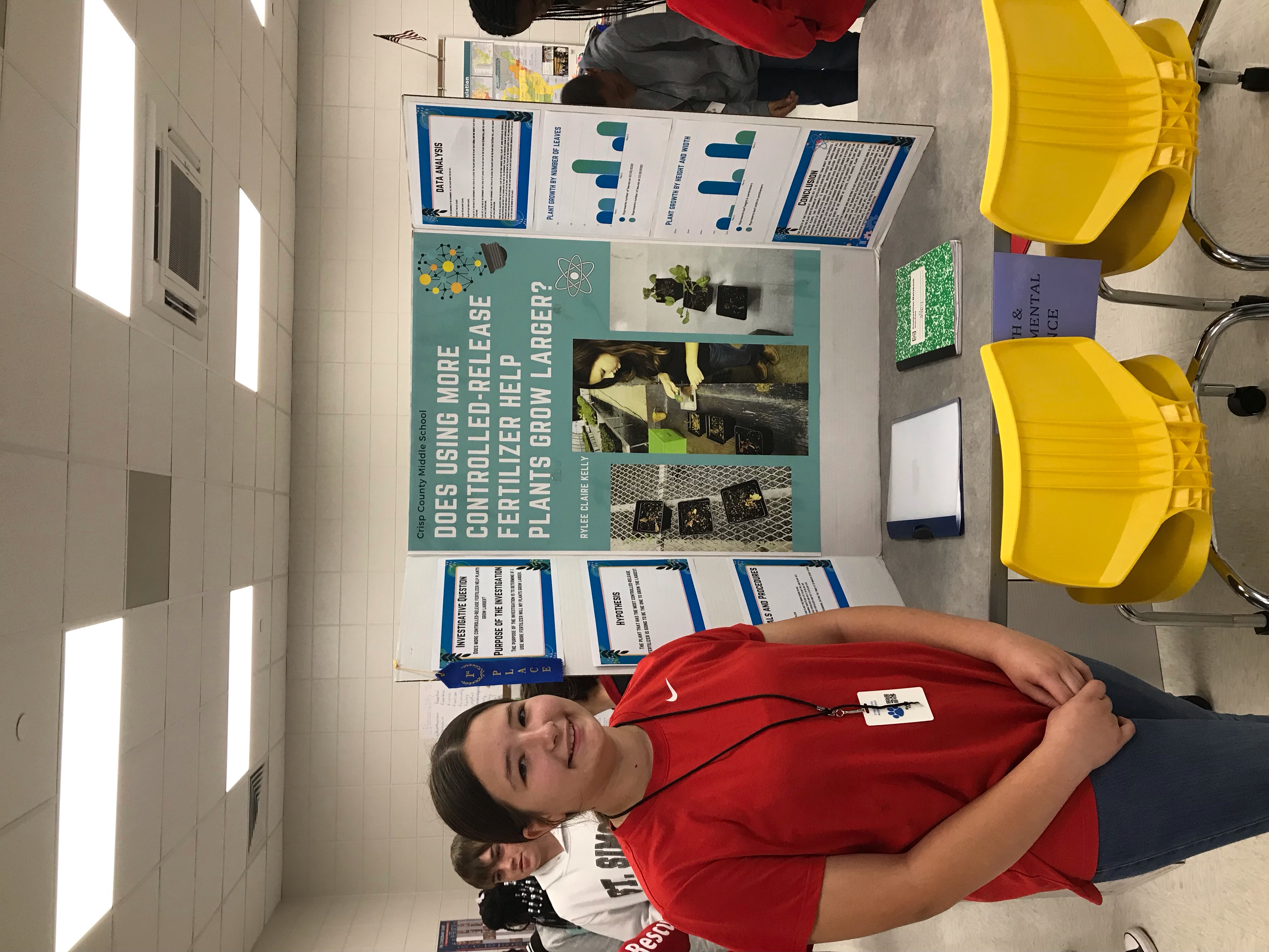 Rylee Kelly science fair project