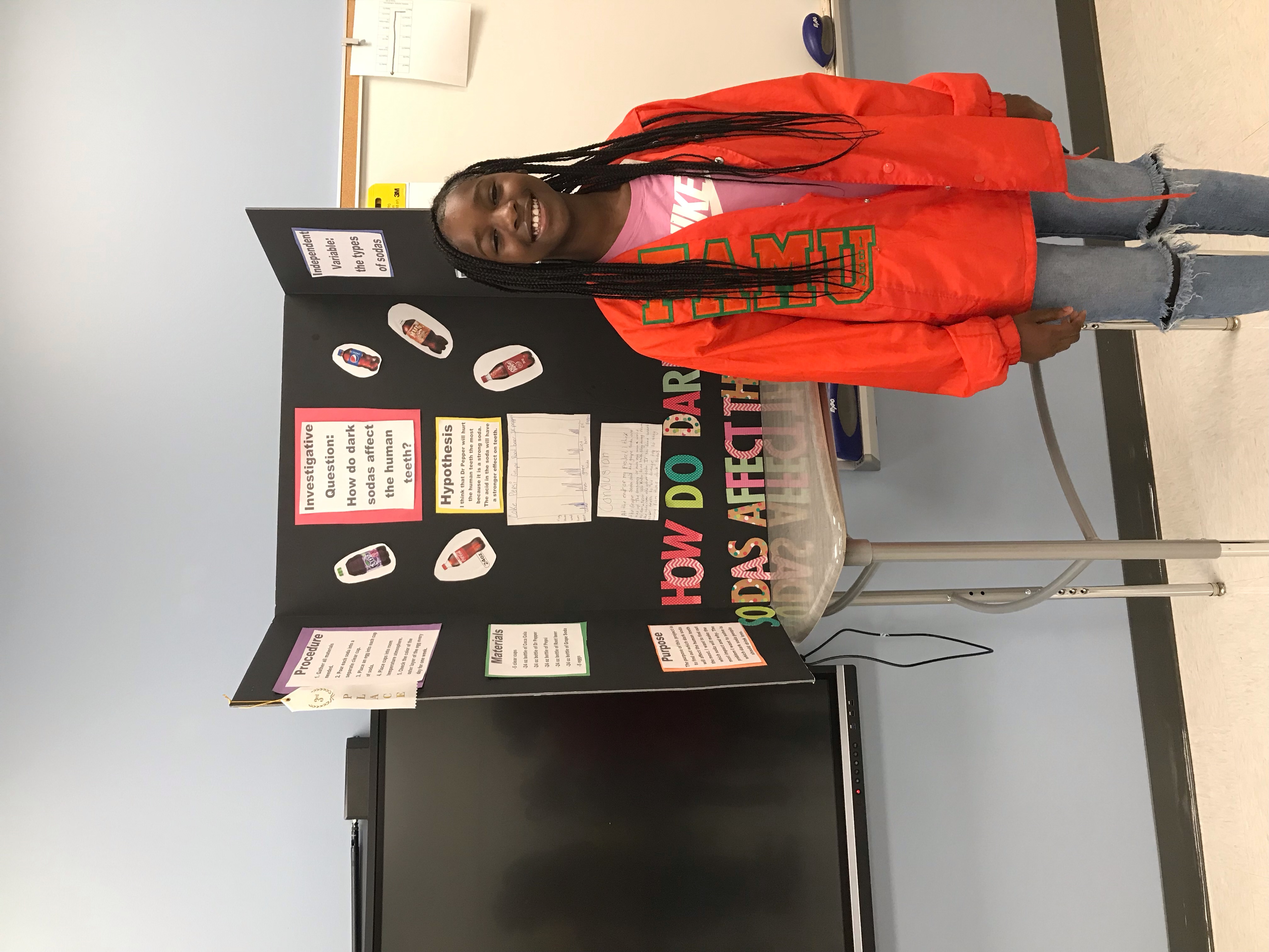 Zoey Lester science fair project