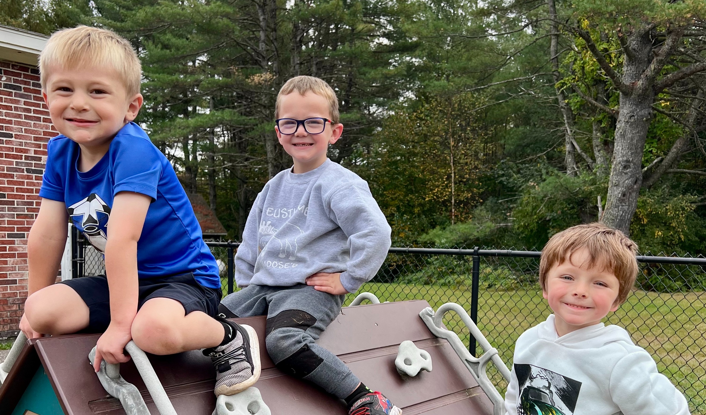 students on playground