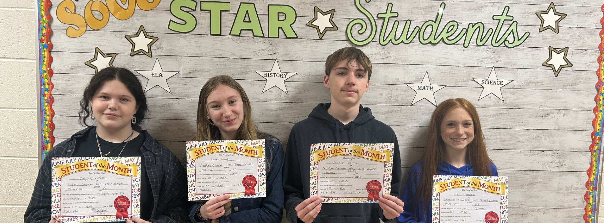 students of the month
