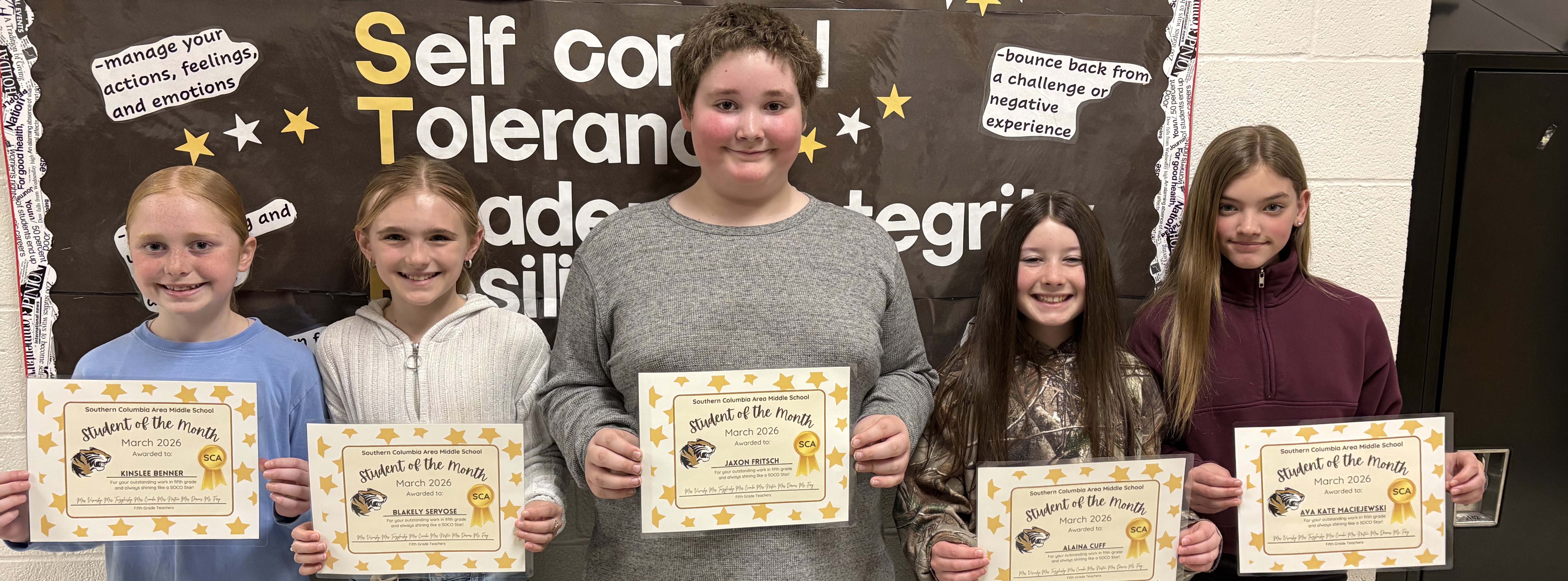 students of the month