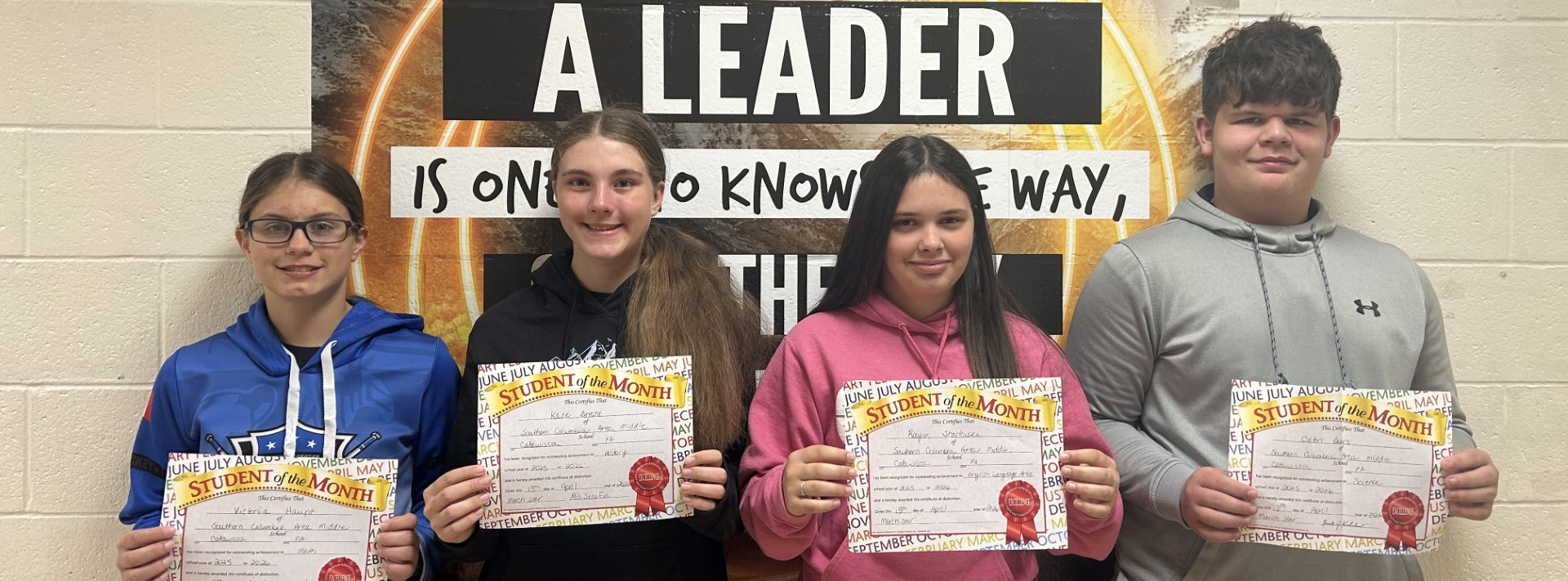 students of the month