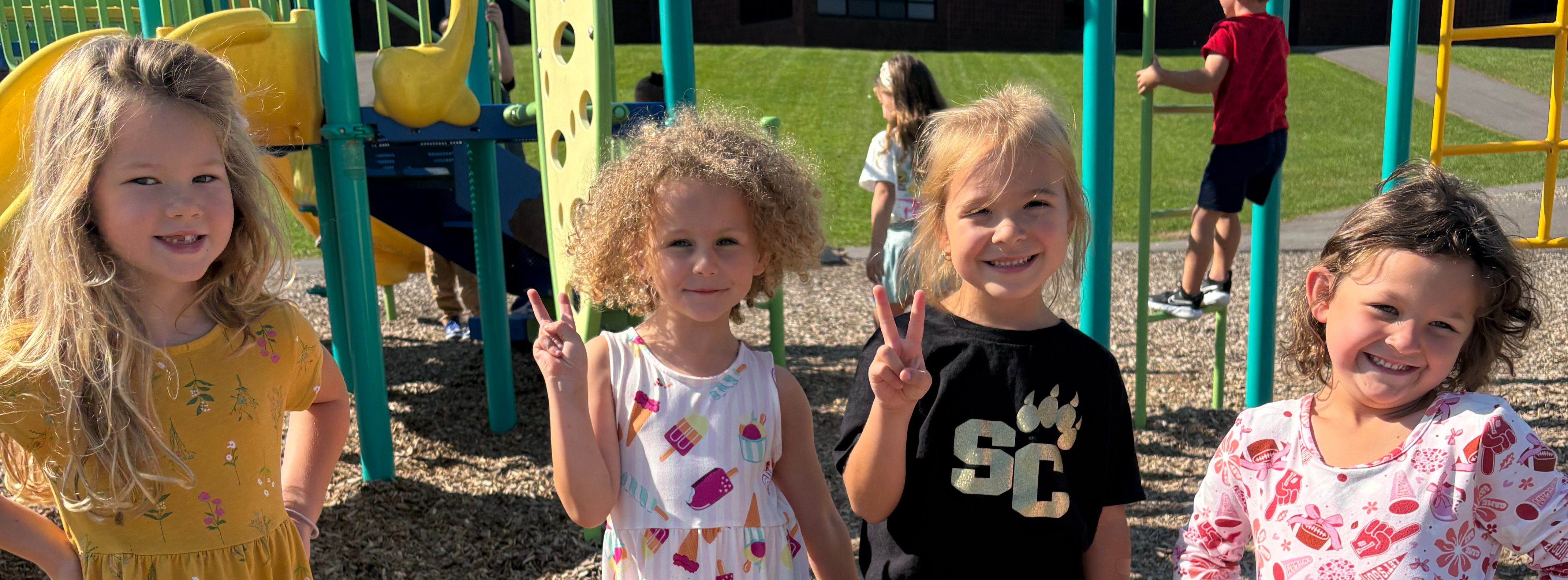 photograph of elementary students