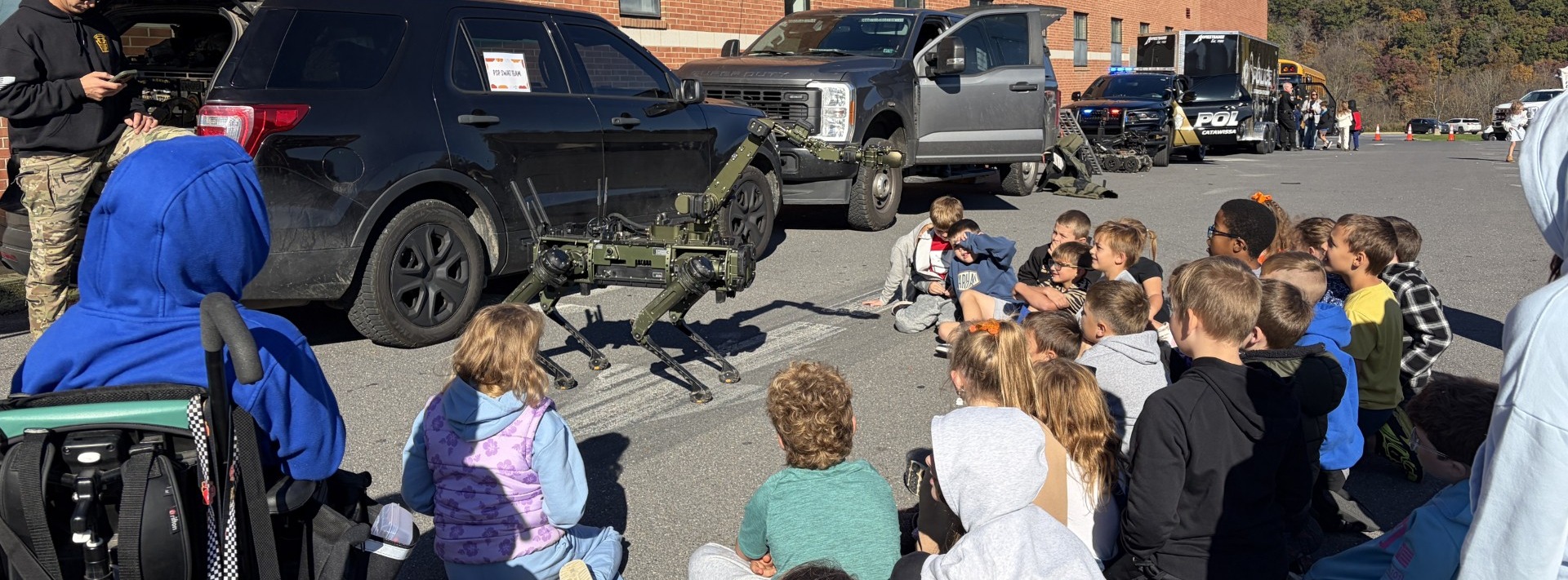 career day with elementary students