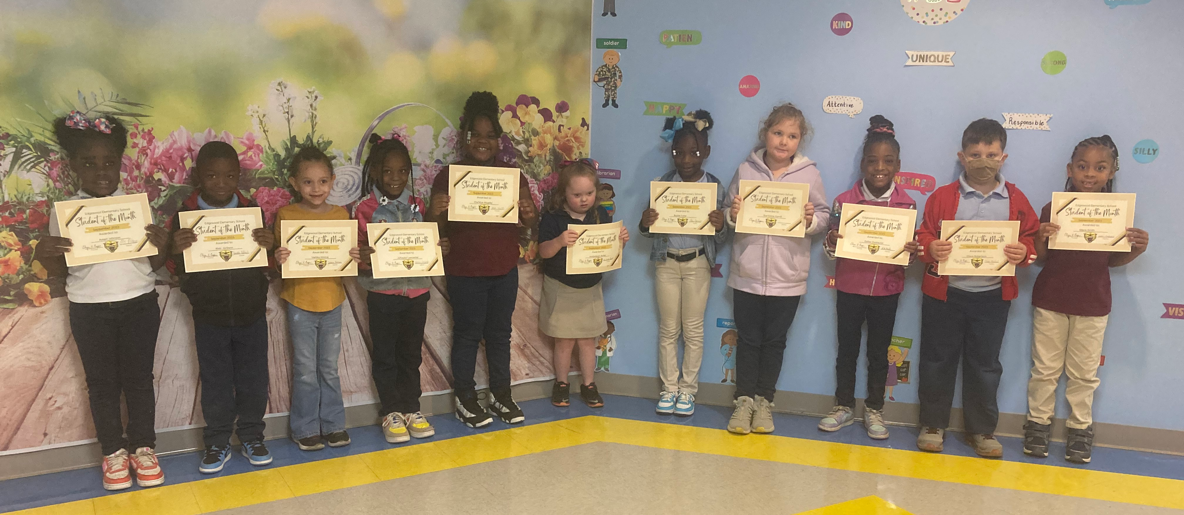 September 2023 Students of the Month