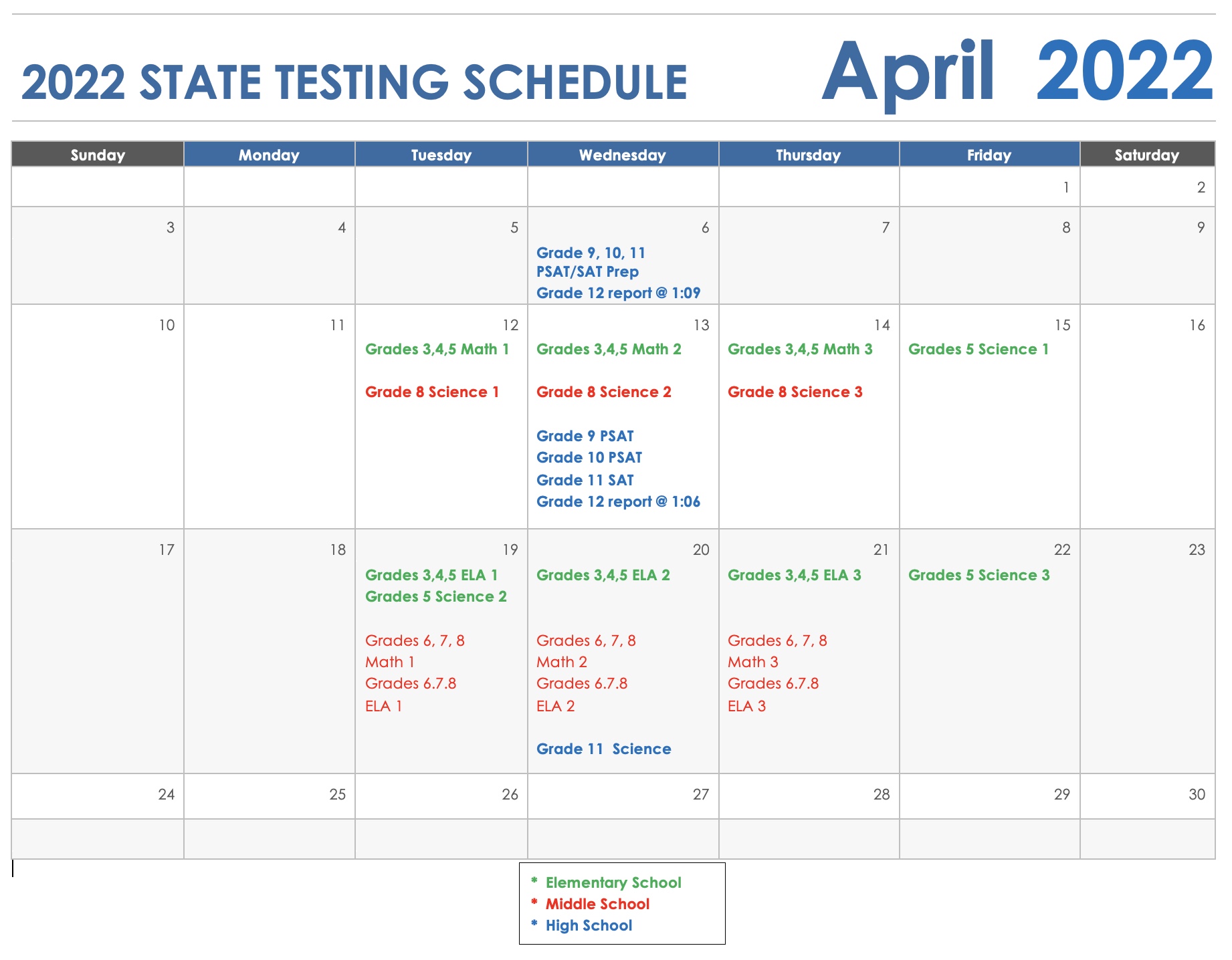 Assessment Information Calhan School District