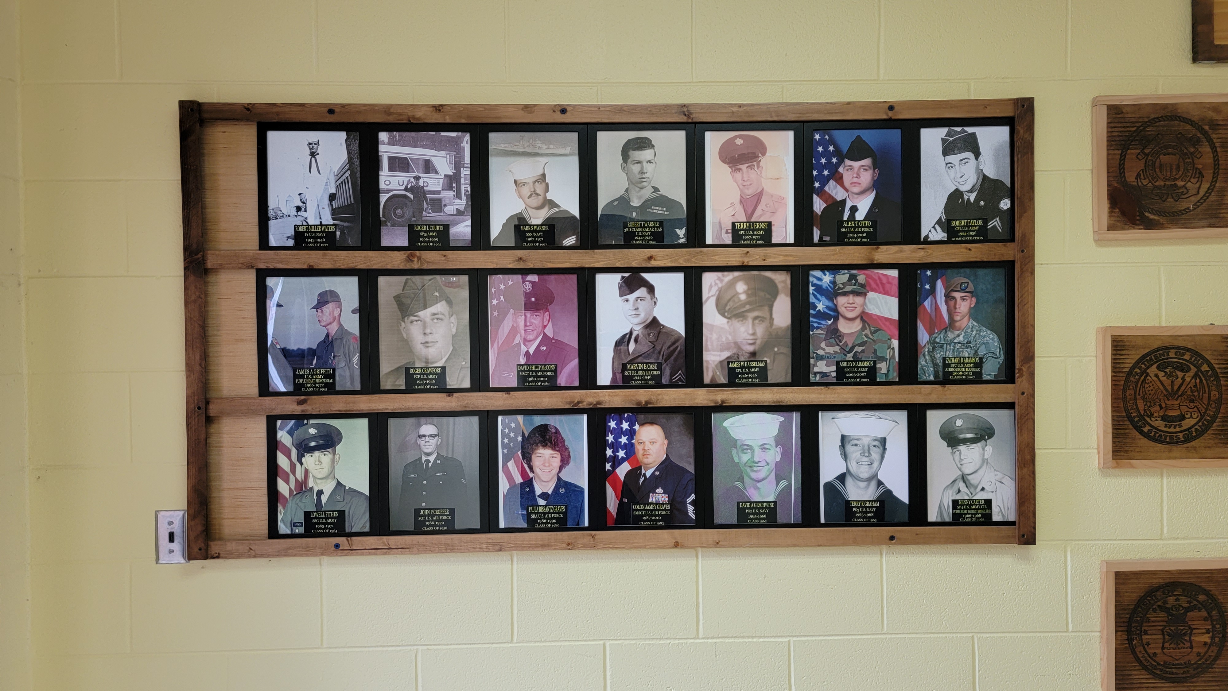 School Wall of Honor