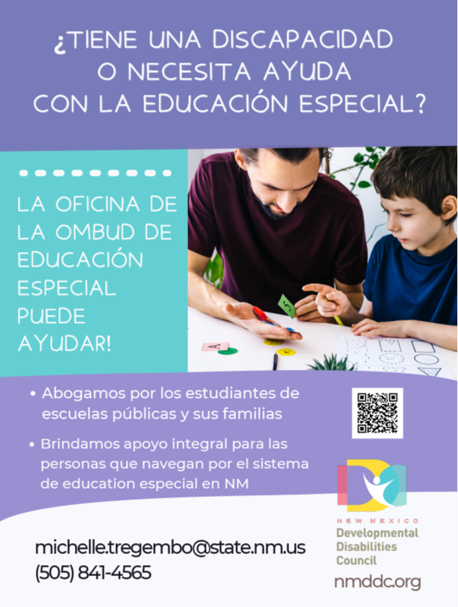 Special Education Ombud Flyer in Spanish