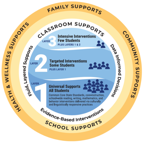 MLSS Logo Showing Level One, Level Two, and Level Three