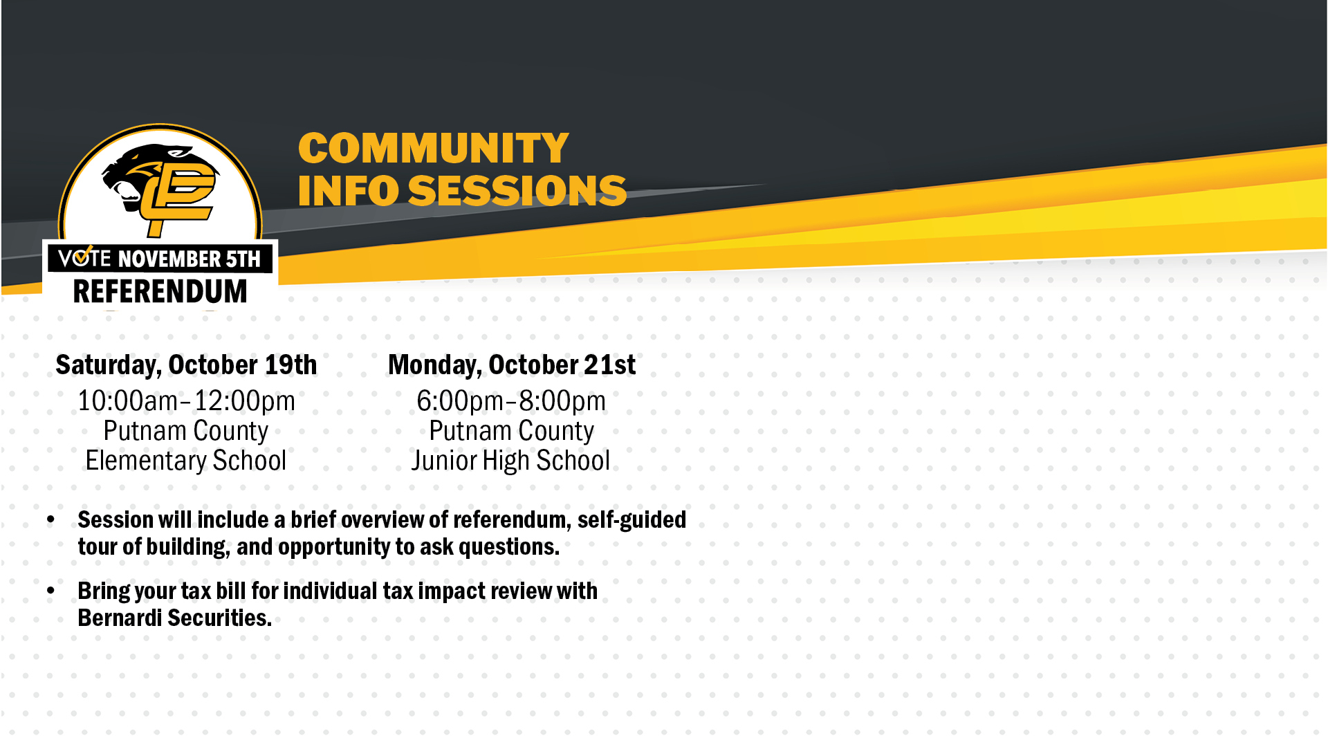 Community Info Sessions