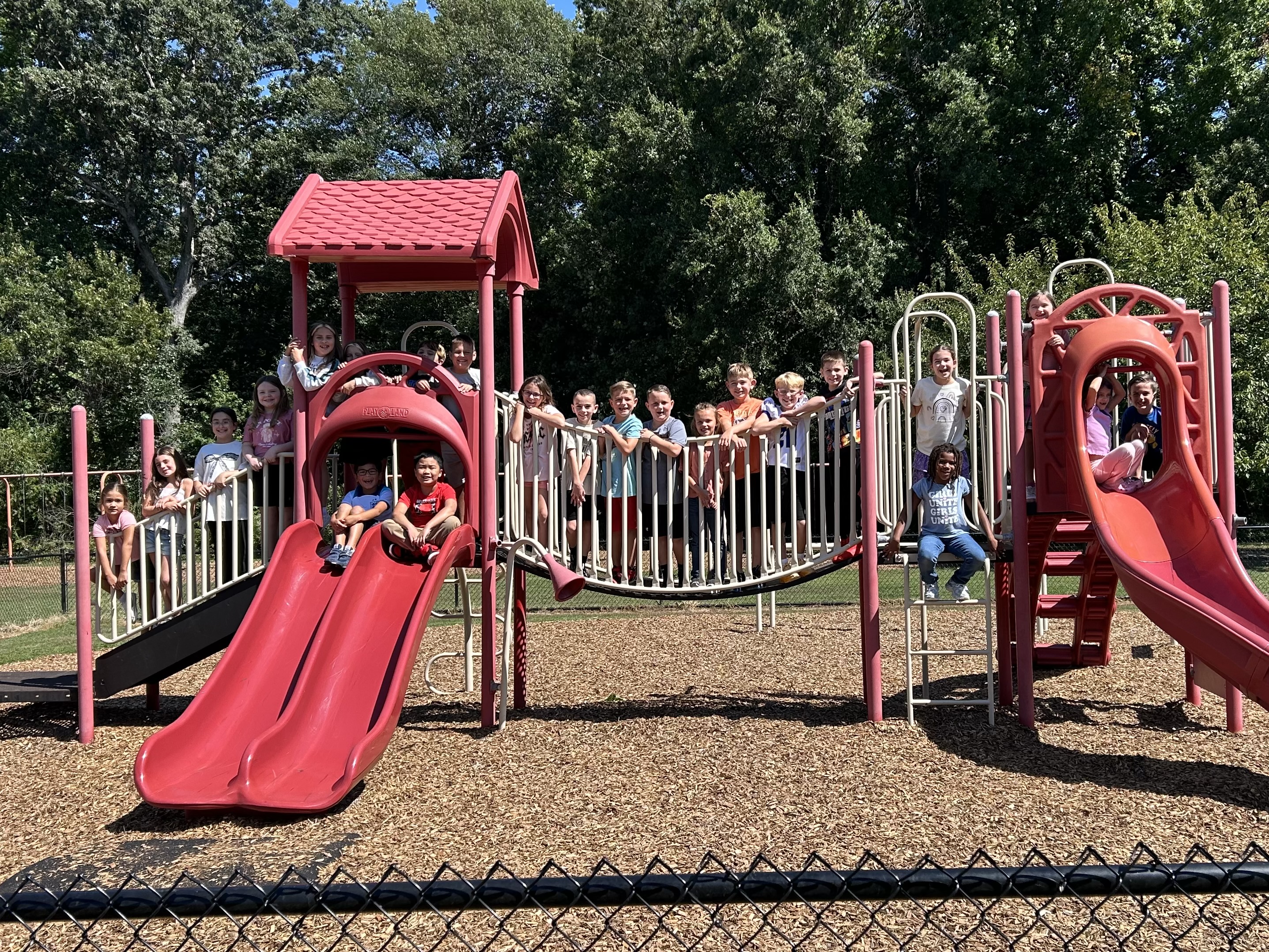 Central Park playground with children