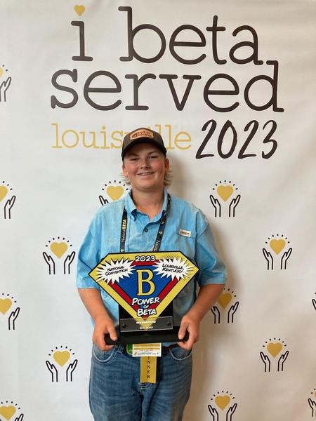 Parker Jones 5th place woodworking beta club nationals