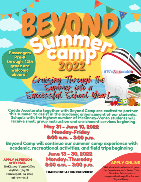 Beyond Summer Camp Flyer 2022