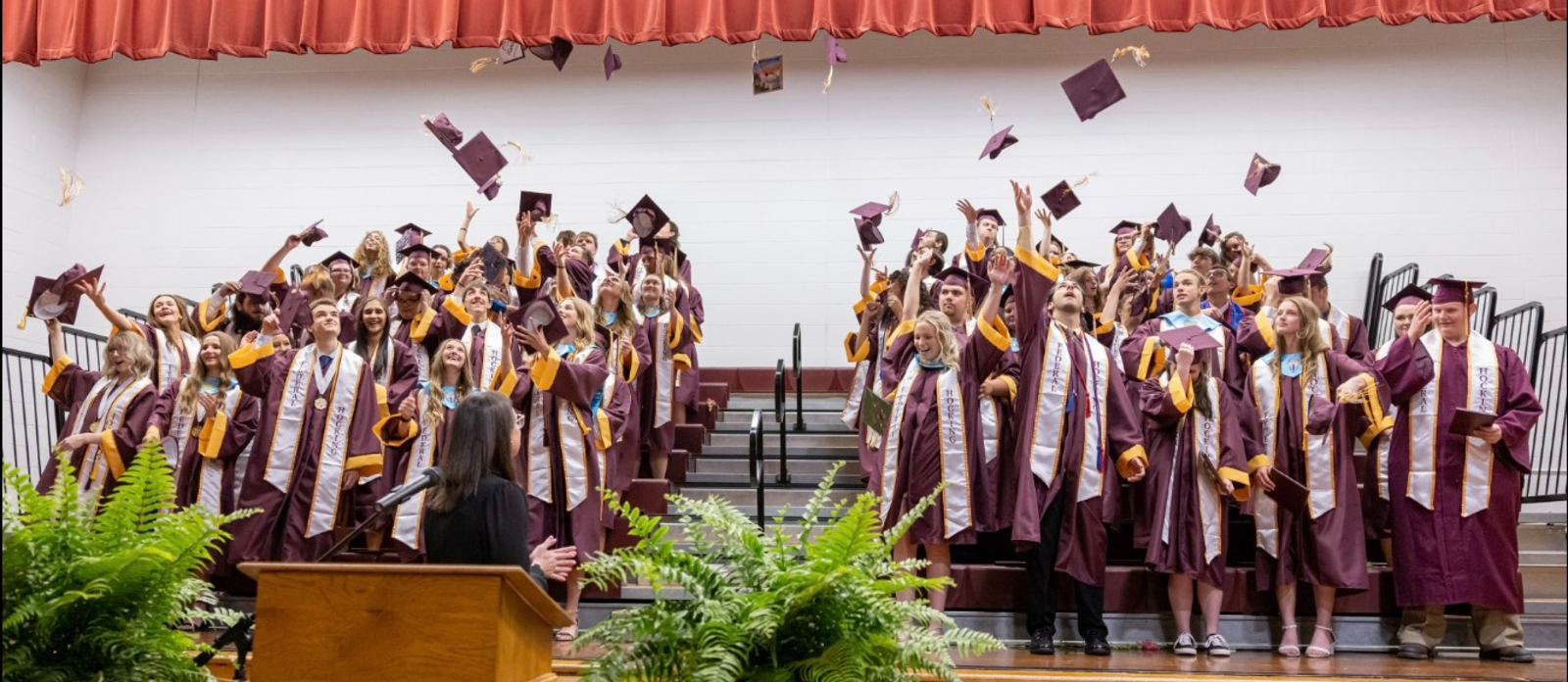 Students graduating