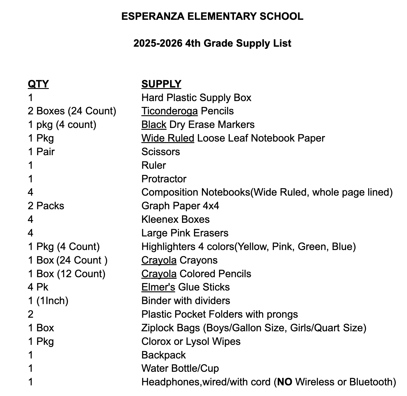 4th Grade