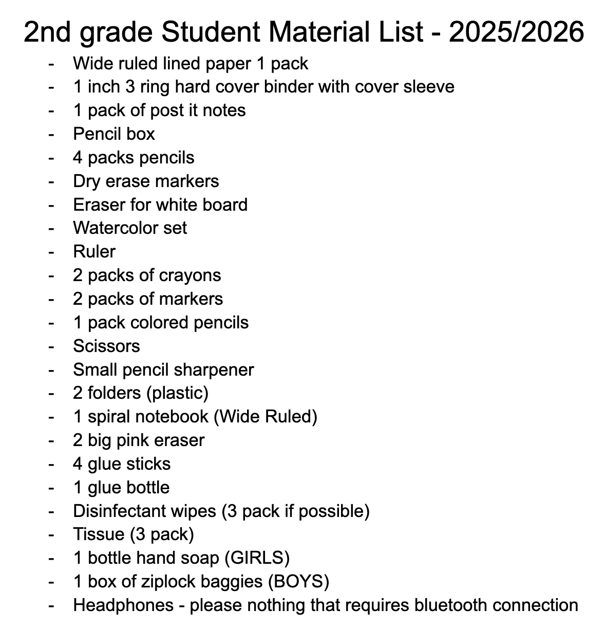 2nd grade