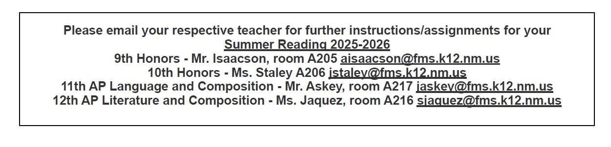 Summer reading list continued