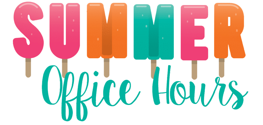 Summer hours clipart