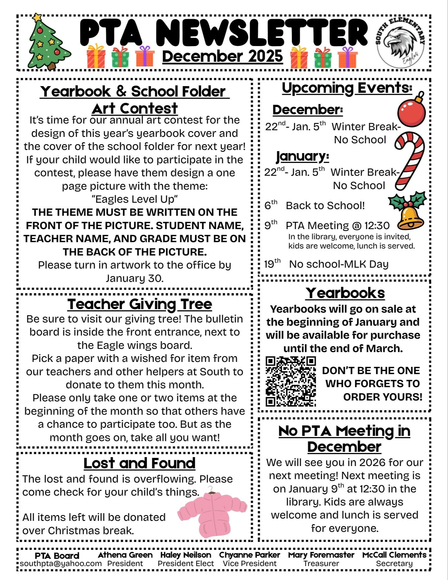 PTA  newsletter