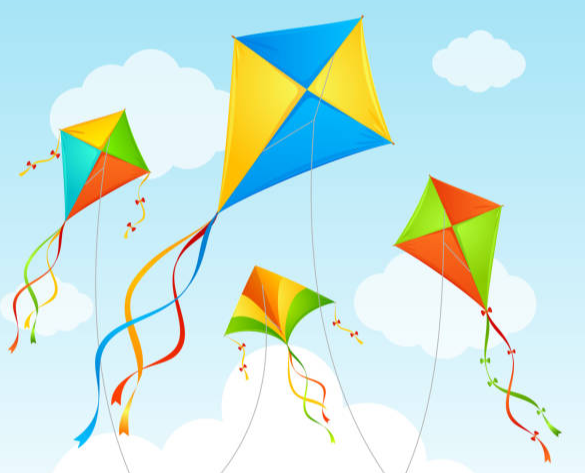 kites flying in the air