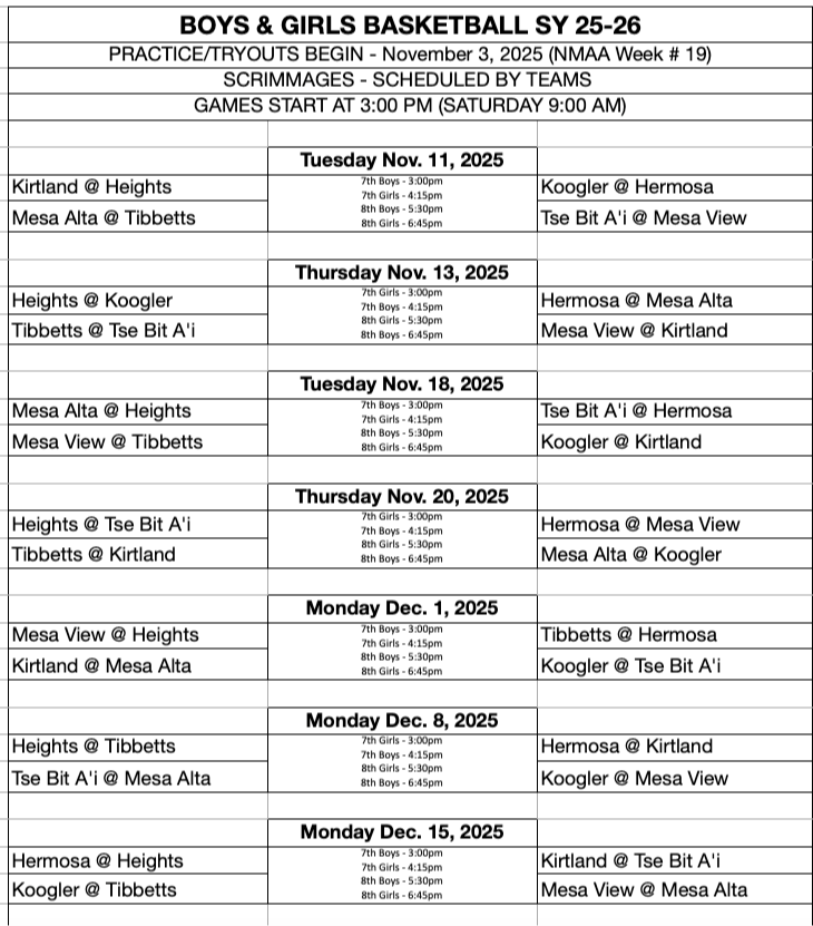 Boys/Girls Basketball