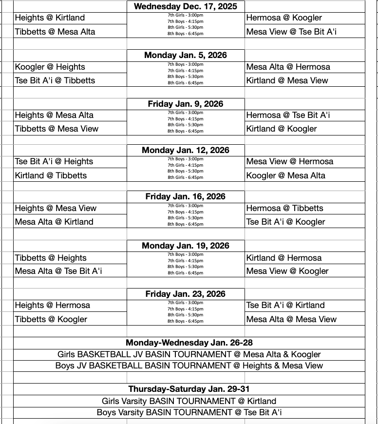 Boys/Girls Basketball