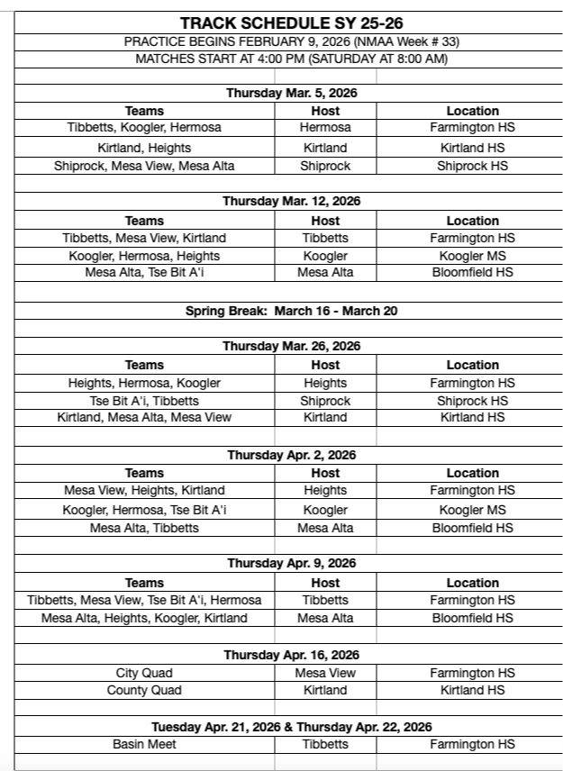 2024 schedule