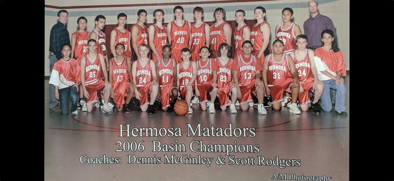 Hermosa Boys Basketball '06 Basin Champions.