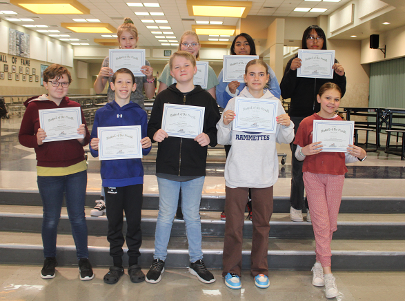 pic of feb students of the month