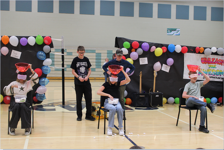 7th Graders try Minute to Win It