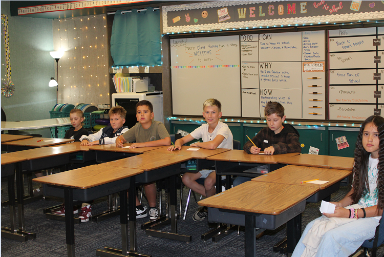 students in class first day of school