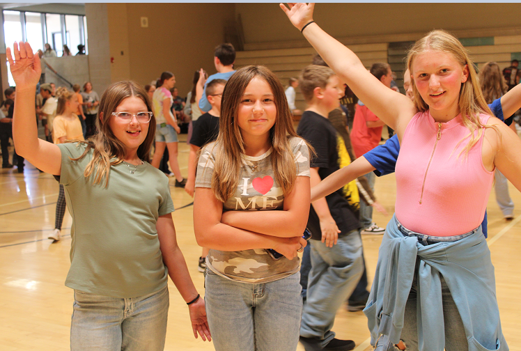 students at back-to-school bash