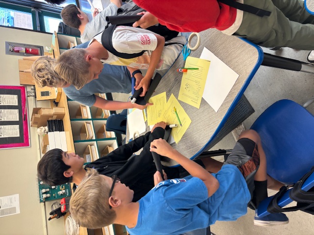 students preparing for rocket launch in Exploring Tech