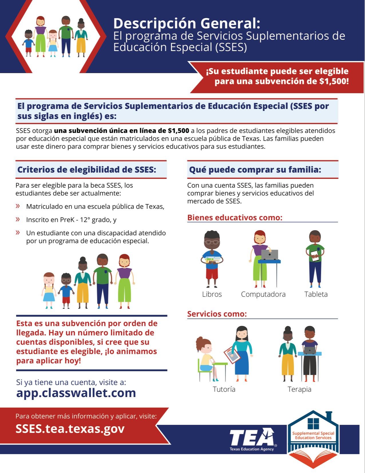 Supplemental Special Education Services Program Overview in Spanish.