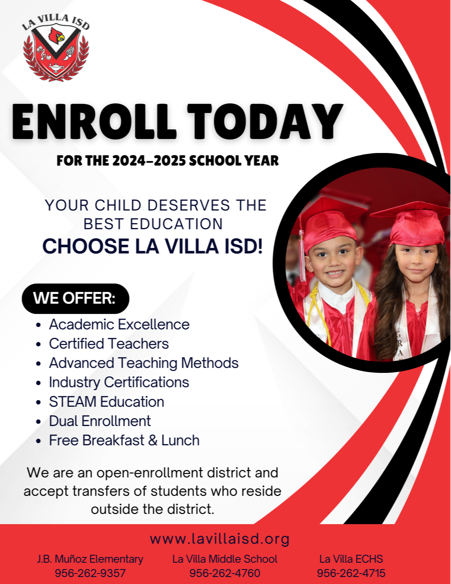 Enroll today for the 2024-2025 school year.