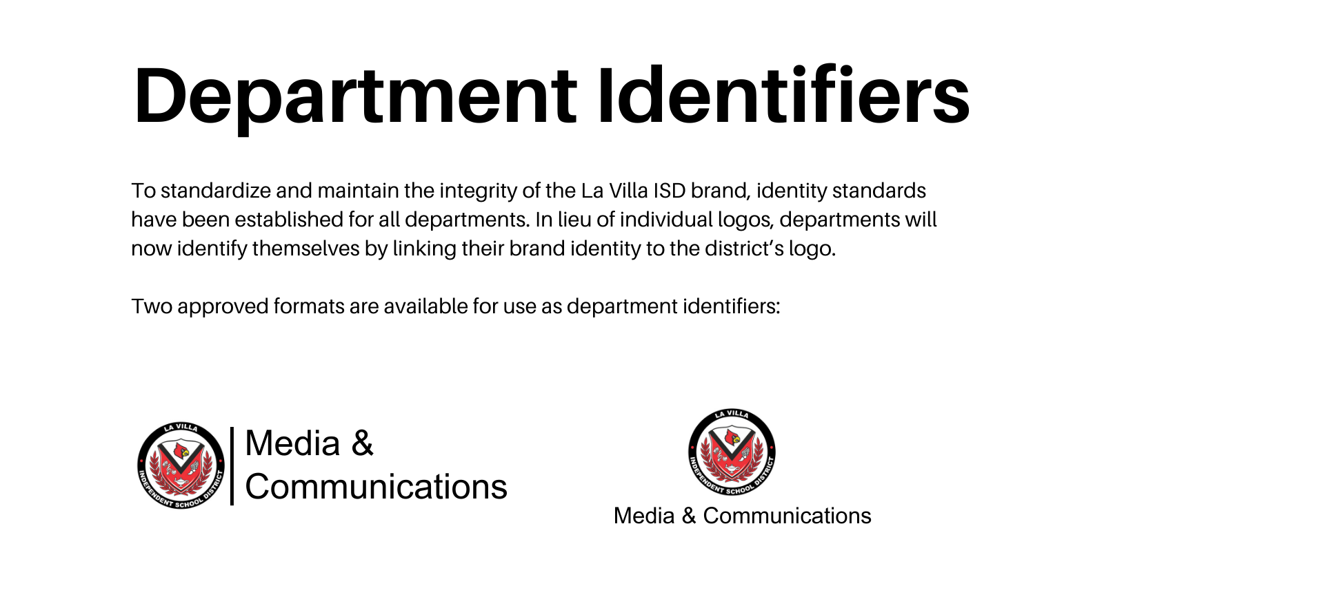 la villa isd logo identifiers