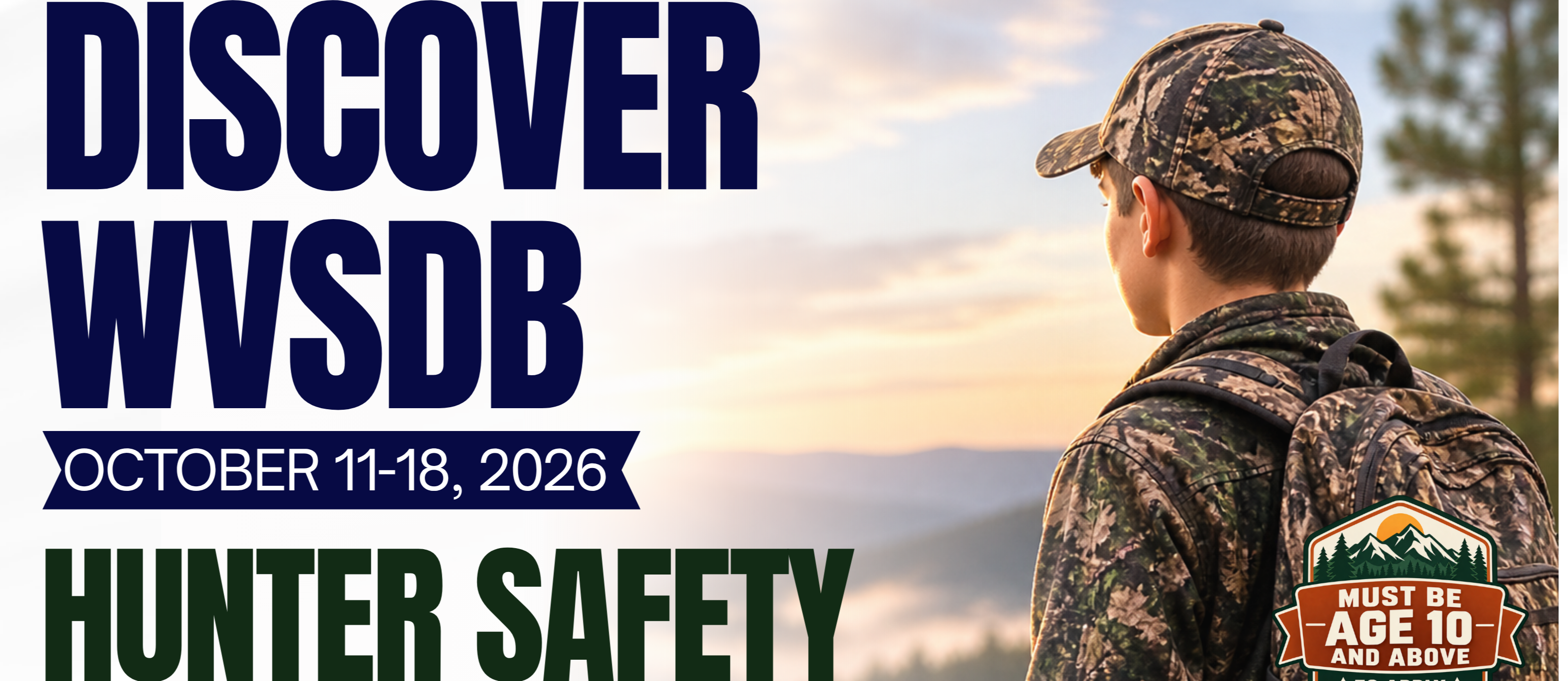 Discover WVSDB Hunter Safety Week, October 11–18, 2026, for West Virginia students who are Deaf/Hard of Hearing or have Low Vision, ages 10+. Includes hunter safety education, outdoor skills, and a youth hunt. Free participation with lodging, meals, and select transportation included.