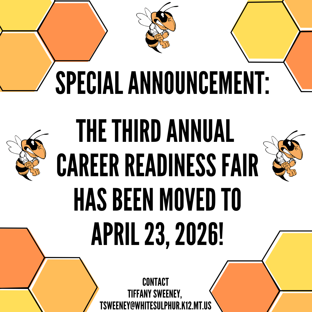 Career Fair Reschedule Announcement with Hornet  and Hive Logos