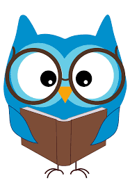 An image of an owl reading.