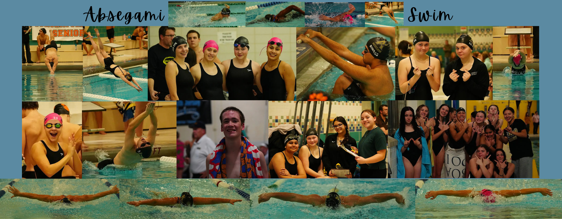 swim collage