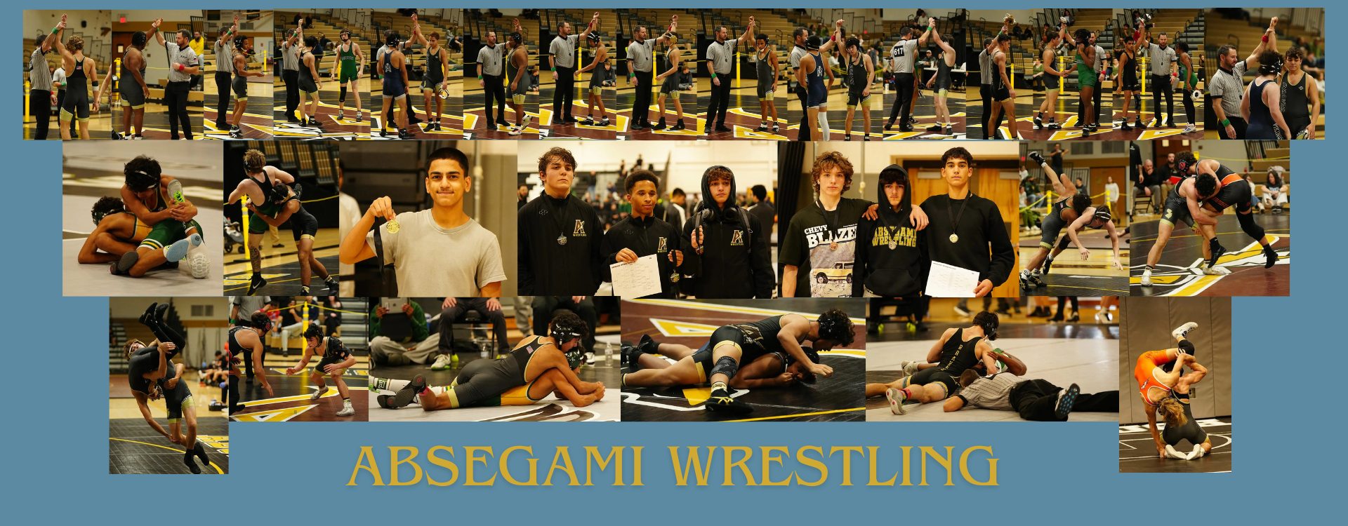wrestling collage