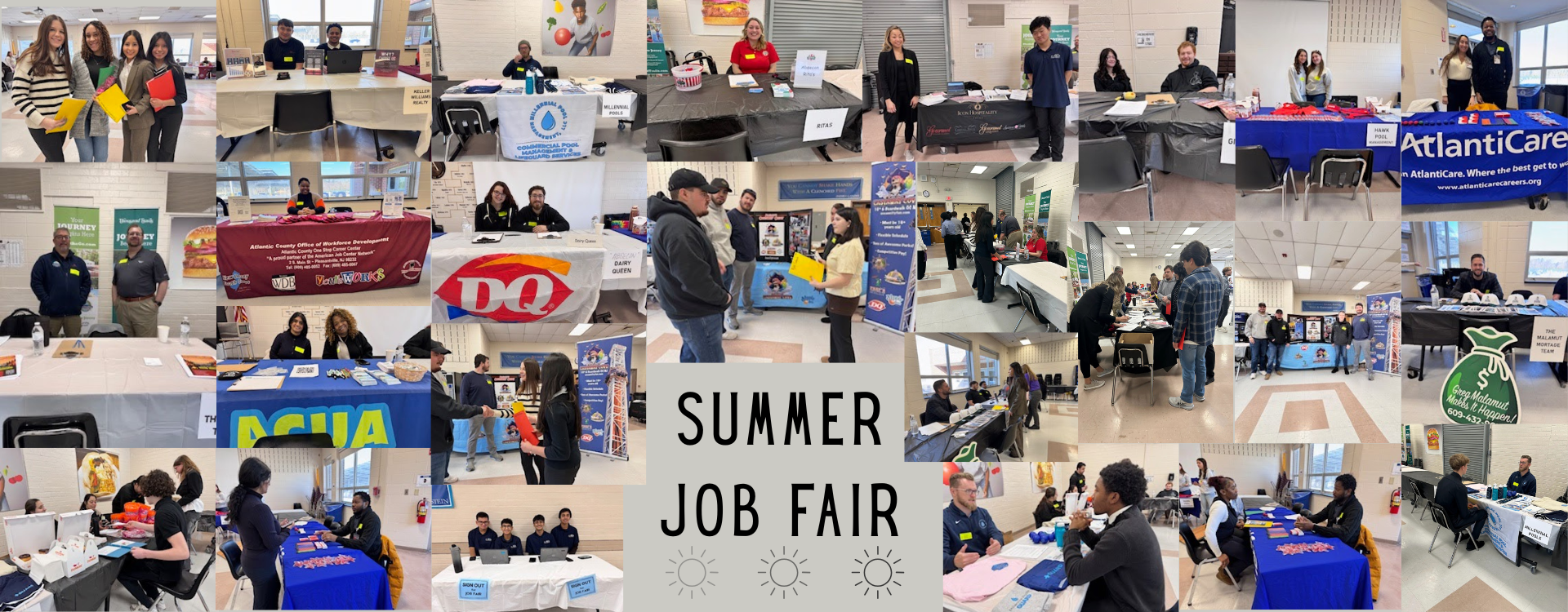 summer job fair collage