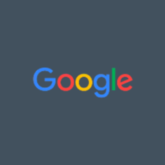 Dark background with the Google logo in white, red, blue, and yellow text.