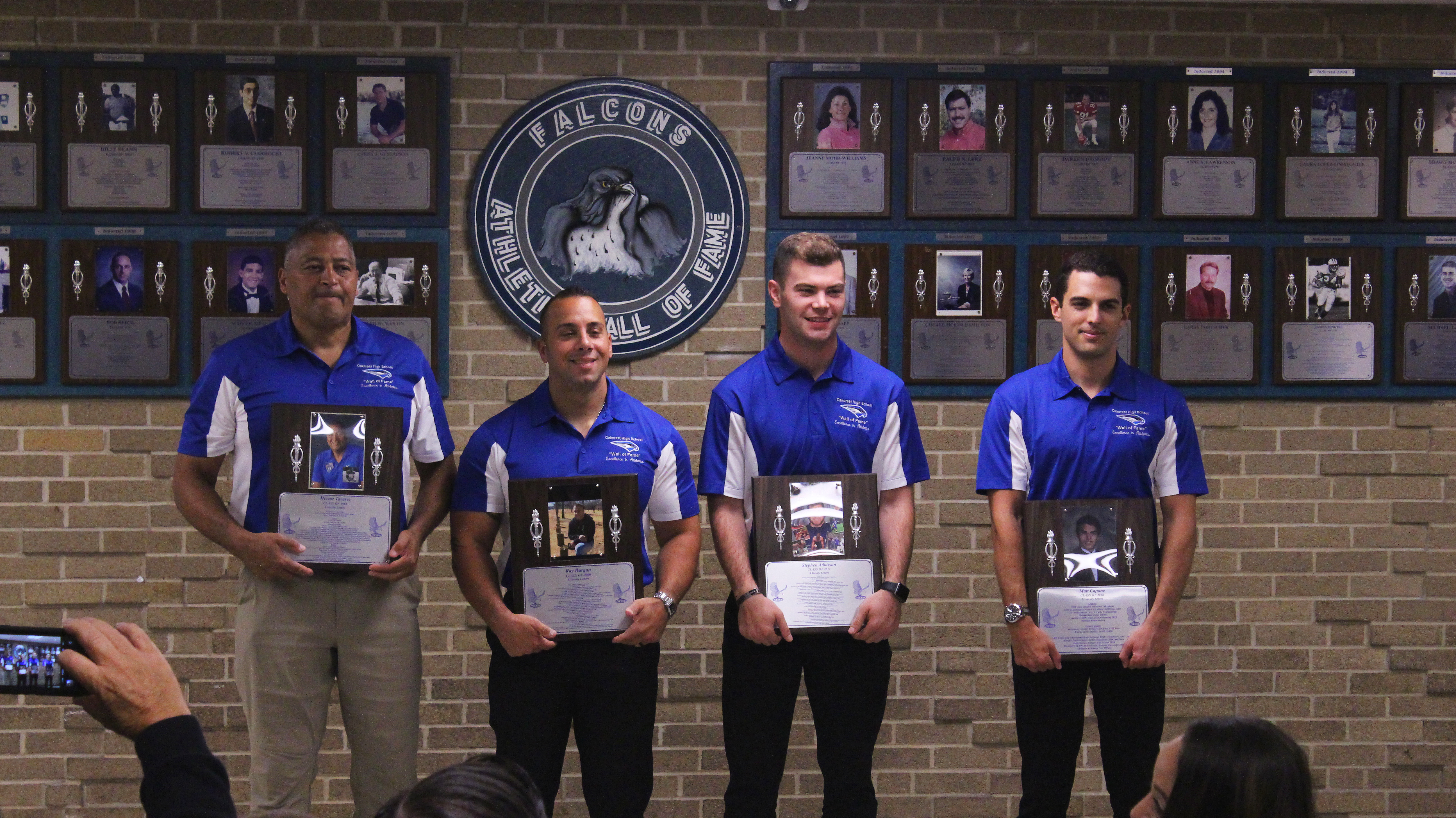 Oakcrtest High School Wall of Fame inductee history