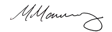 Black cursive signature on a white background. The signature is elongated with multiple loops and curves.